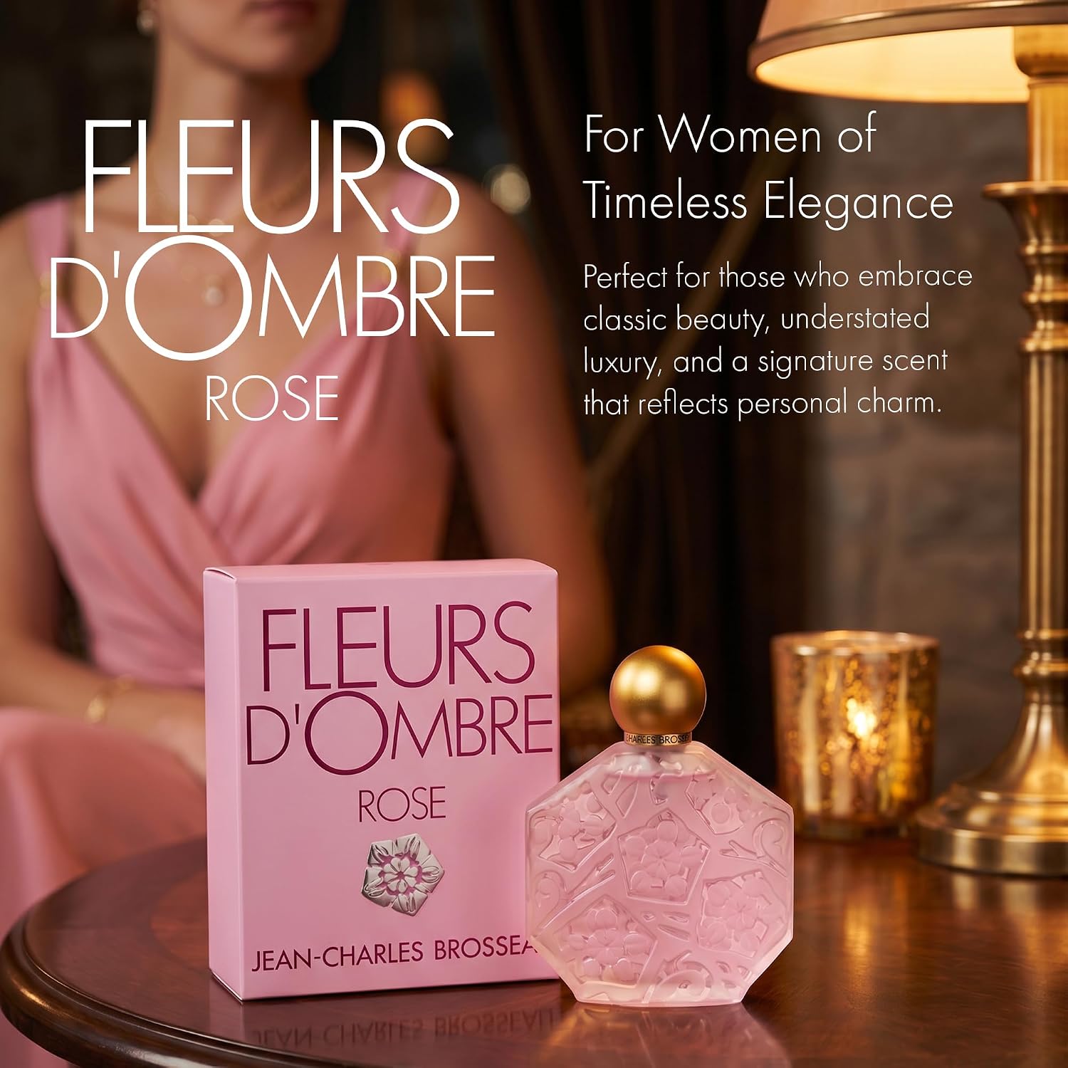 Jean Charles Brosseau Ombre Rose Women Eau De Toilette Spray, 1 Ounce | 1 oz long-lasting eau de toilette powdery floral perfume for women with rose, ylang-ylang & lily of the valley notes.