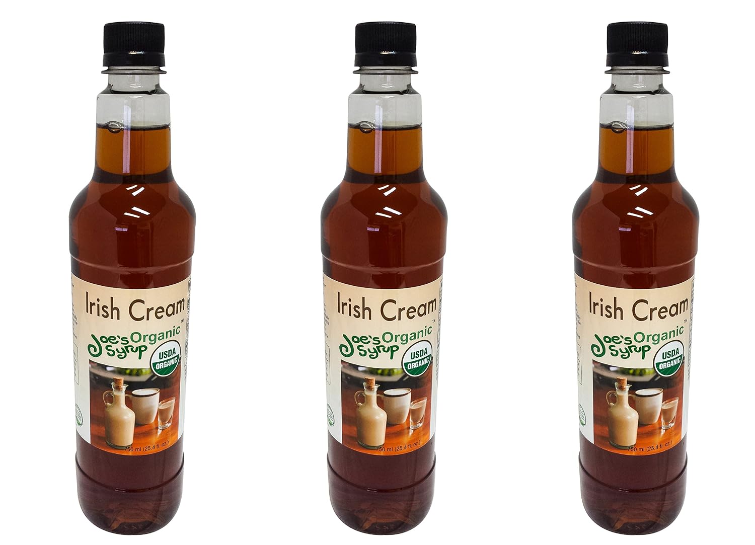Joe’s Syrup Organic Flavored Syrup, Organic Strawberry, 750 ml | Vegan, gluten-free, Non-GMO, no HFCS; for cocktails & desserts