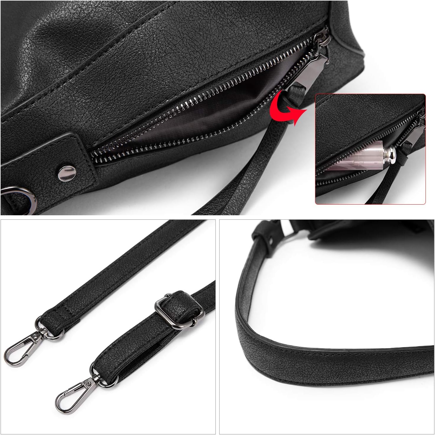 Hobo Crossbody Bag for Women, Designer Shoulder Purse Handbags