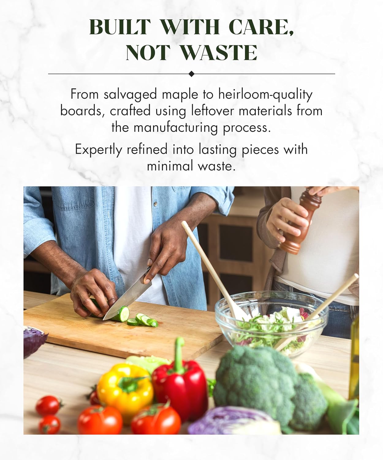 Labell Large Canadian Maple Edge Grain Cutting Board, 18 x 24 x 0.75 in | Chopping Board, Food Prep, Natural, Durable, Charcuterie, Serving, Styling