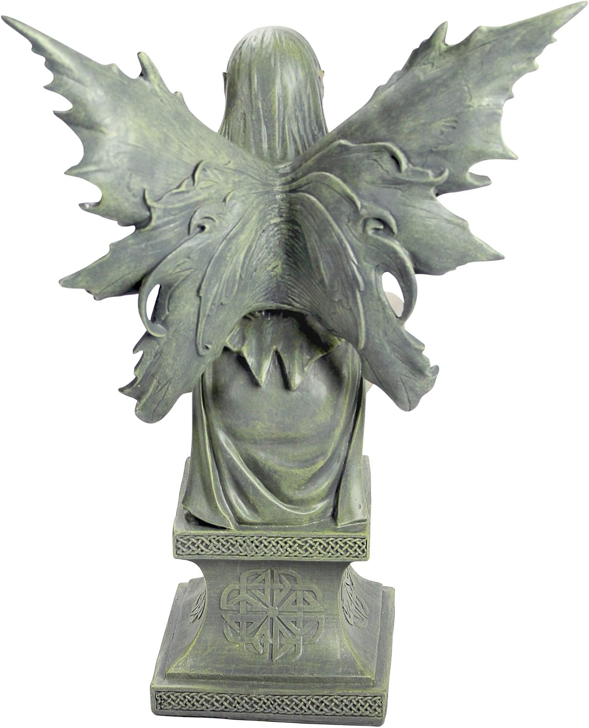 Design Toscano Celtic Fairy's Perilous Perch Outdoor Garden Statue, Large, 19 Inch, Polyresin, Two Tone Stone