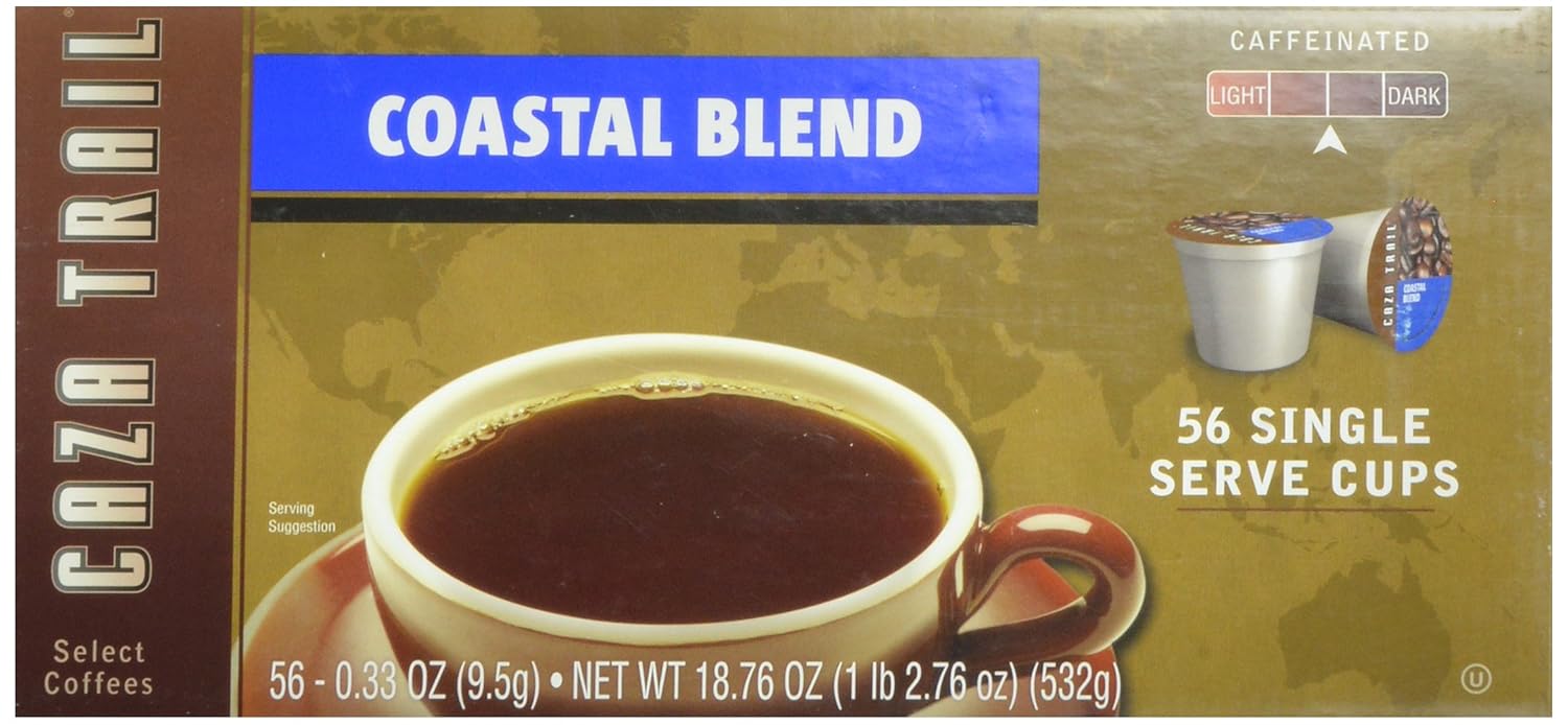 Caza Trail Coffee, Kona Blend, 100 Single Serve Cups