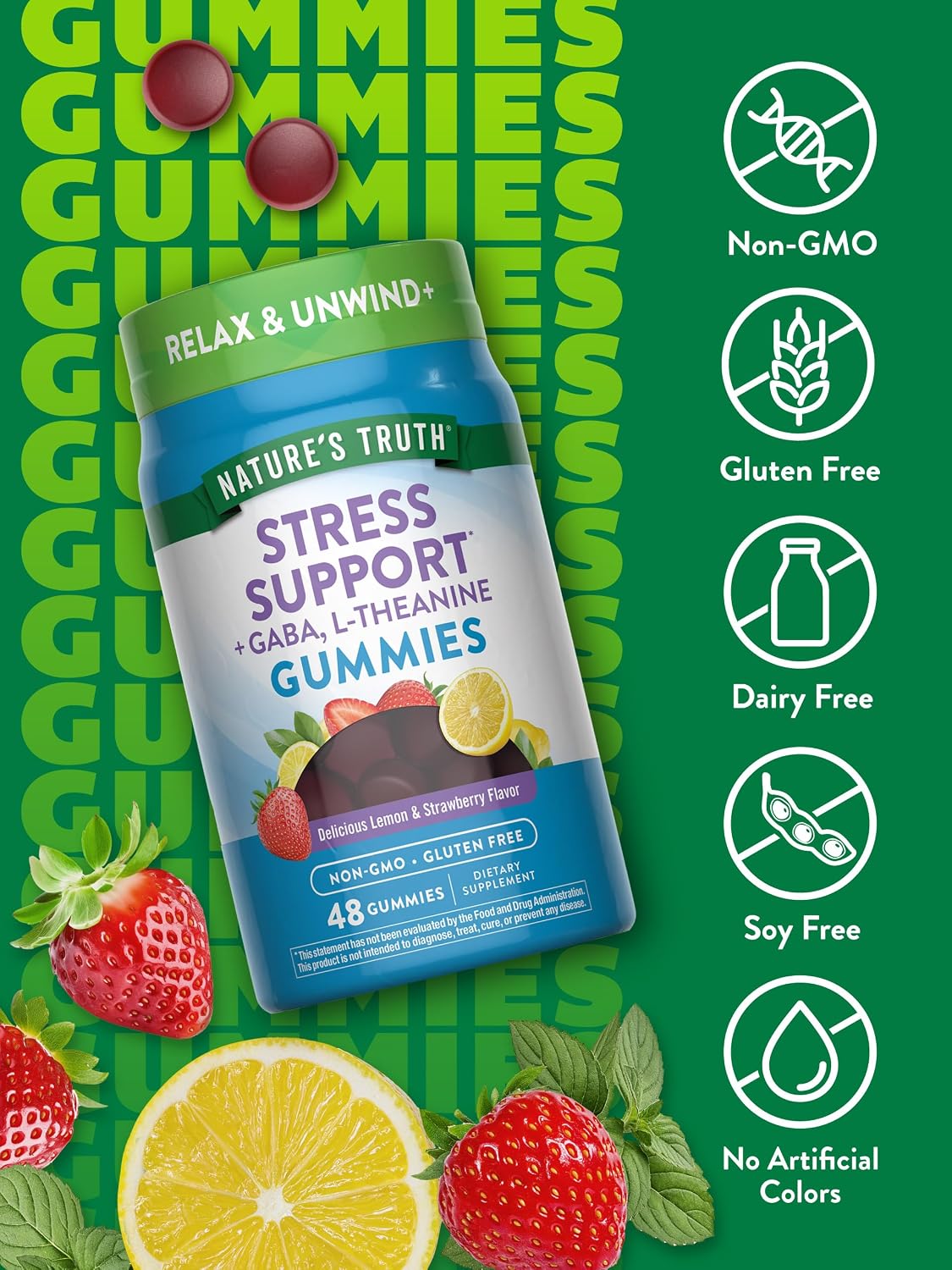 Nature's Truth Stress Relief Gummies for Adults