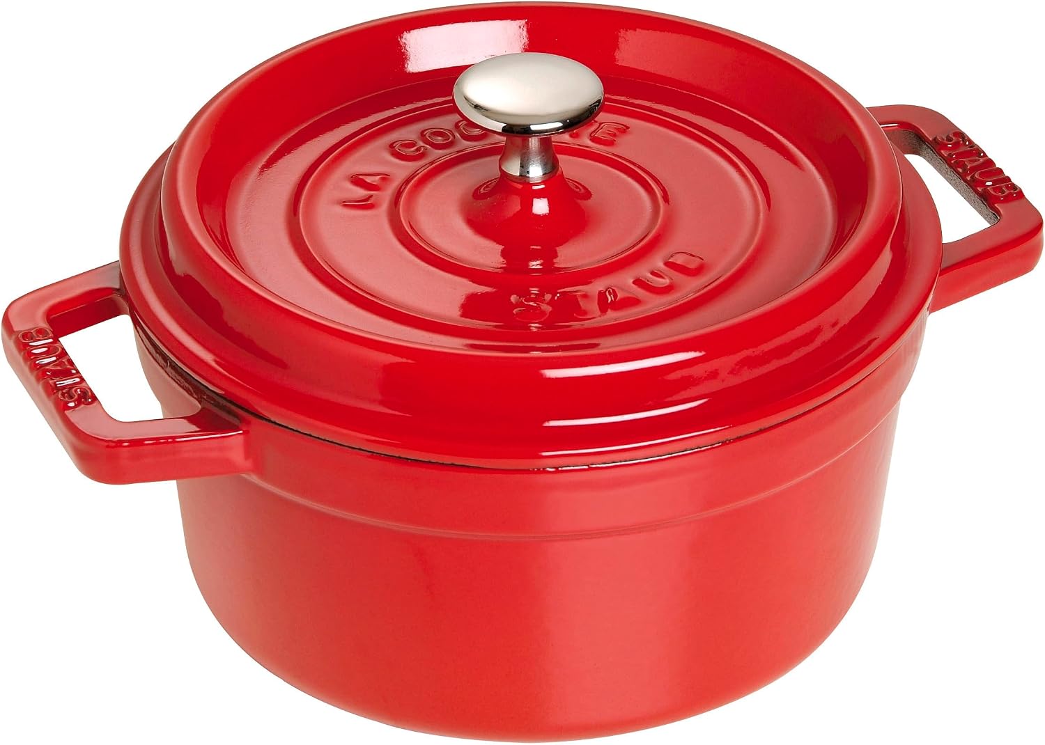 Staub Round Cocotte - 5.5Qt - Grenadine