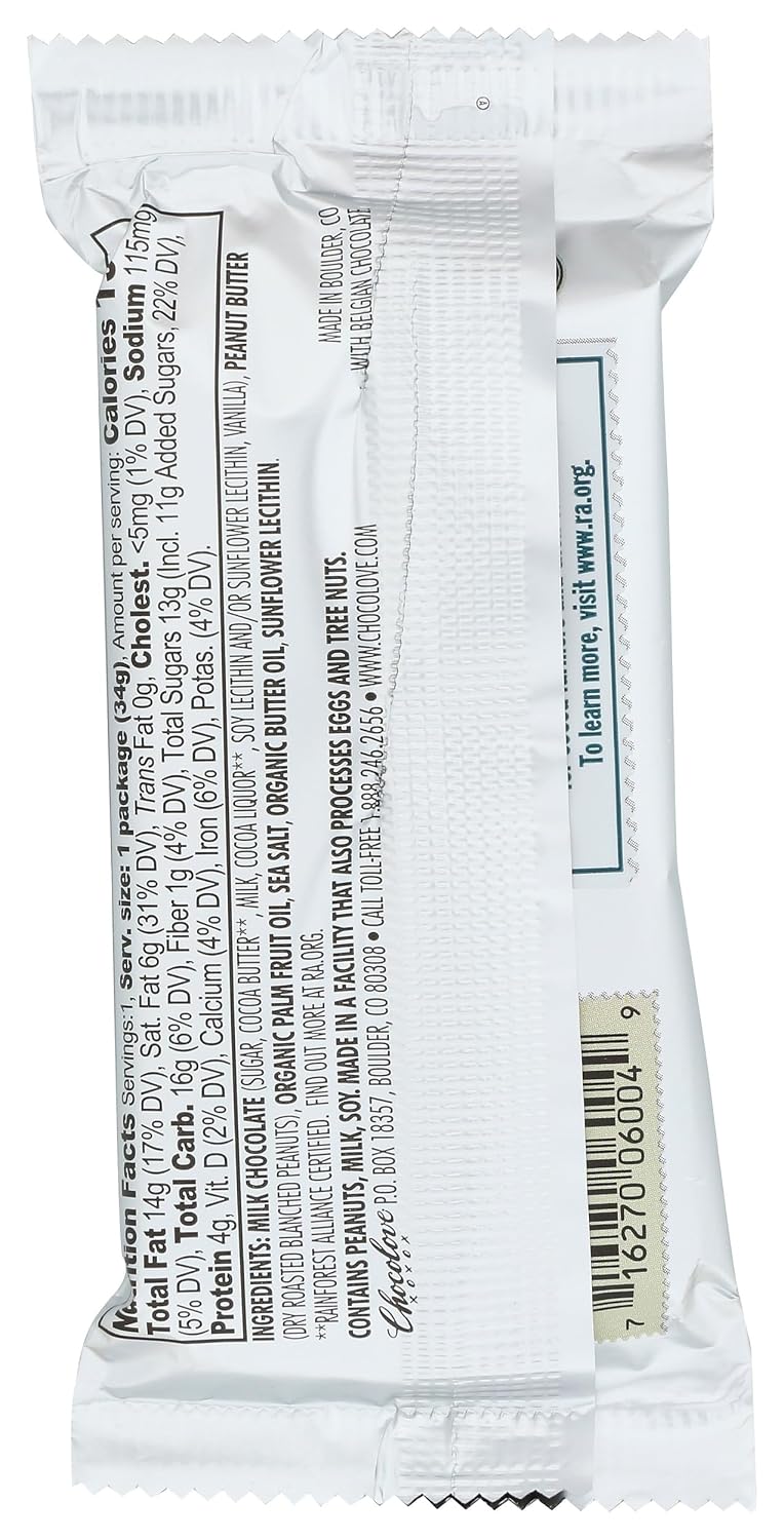 Chocolove Milk Chocolate Peanut Butter Cups, 1.2 OZ
