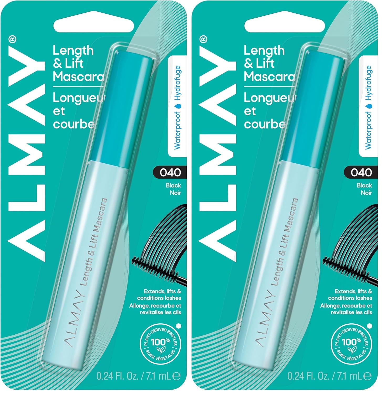 Almay Length & Lift Mascara, 10 Blackest Black, 1 Count