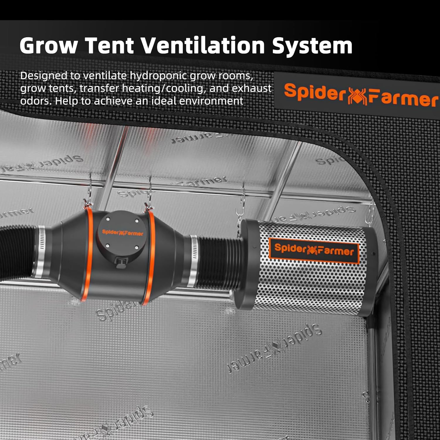 Spider Farmer 2x2ft Grow Tent Kit with GGS Controller Automatic Grow System