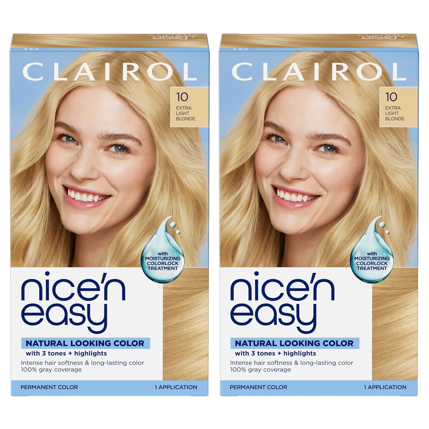 Clairol Nice'n Easy Permanent Hair Dye, 6A Light Ash Brown | Pack of 3
