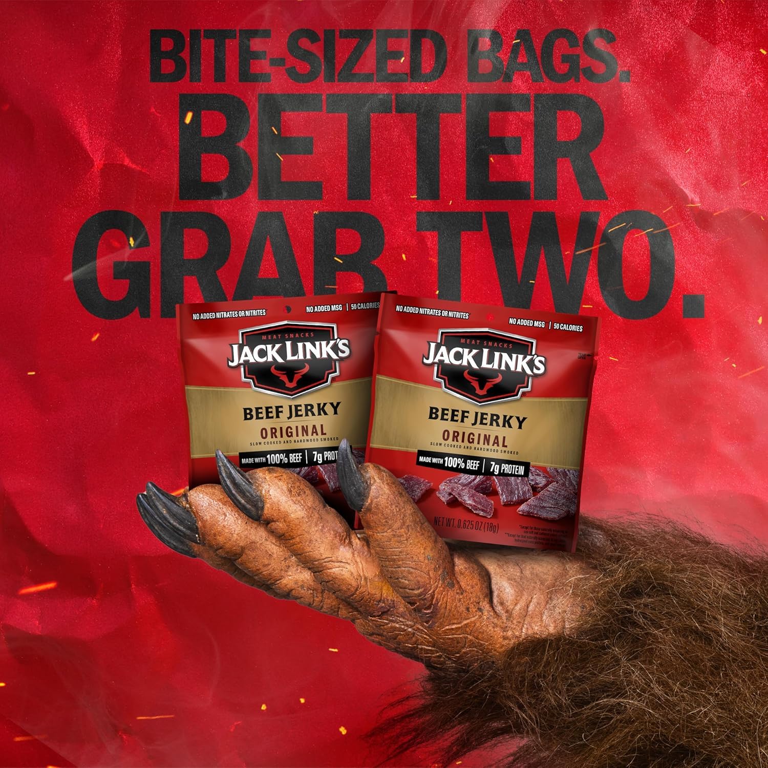 Jack Link's Beef Jerky Variety Pack - Original and Teriyaki - (9 Pack) 1.25 oz Bag - Ready to Eat Protein Snacks - 13g Protein per Serving - Made with 100% Real Beef | Bag - Ready to Eat Protein Snacks - 13g Protein per Serving - Made with 100% Real Beef