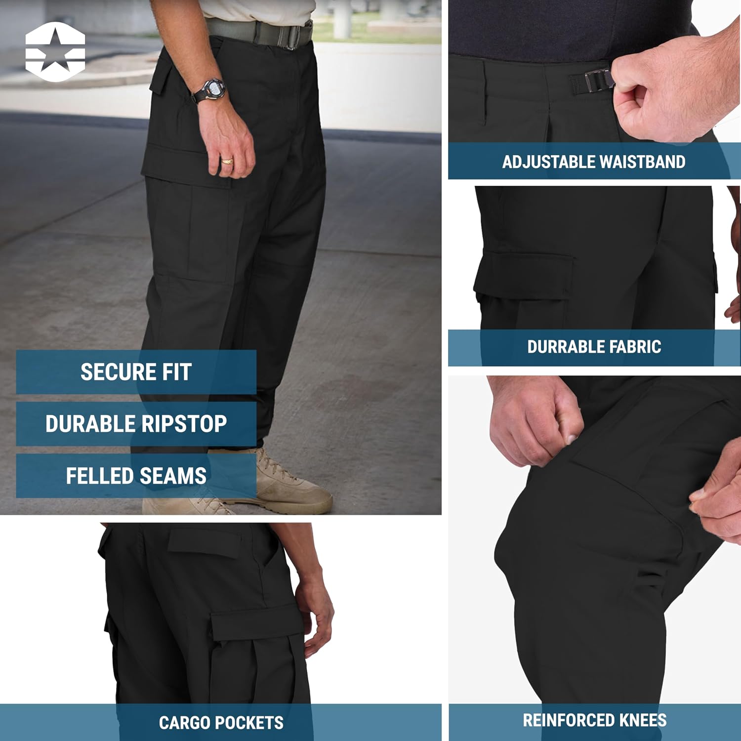 Propper Men's BDU Zipper Fly Battle Rip Cargo Uniform Pants