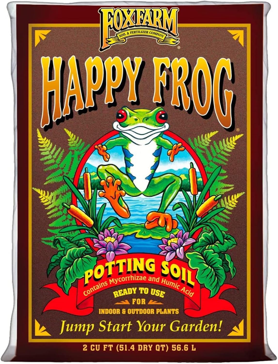 FoxFarm Happy Frog 2cu ft Potting Soil + Bush Doctor Coco Loco 2cu ft Potting Soil Bundle - for Gardening Plants and Healthy Growth