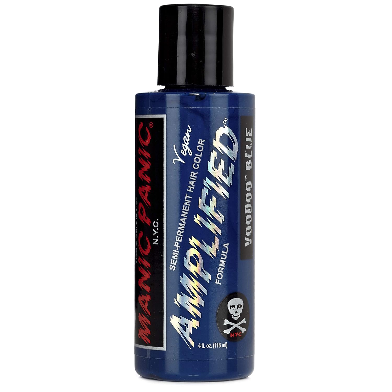 MANIC PANIC Cotton Candy Pink Hair Color - Amplified - Semi Permanent Hair Dye - Bright Pink Cool Toned Color - Glows in Blacklight - Vegan, PPD & Ammonia-Free - For Coloring Hair on Women & Men