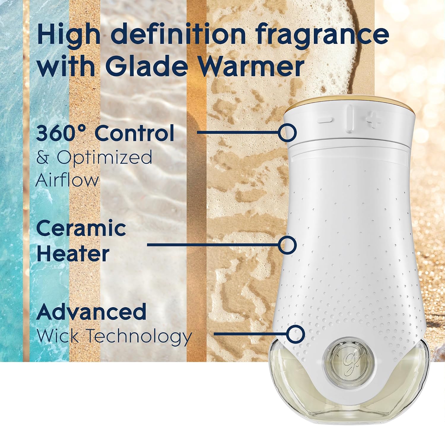 Glade PlugIns Refills Air Freshener, Scented and Essential Oils for Home and Bathroom, Cashmere Woods, 2.01 Fl Oz, 3 Count