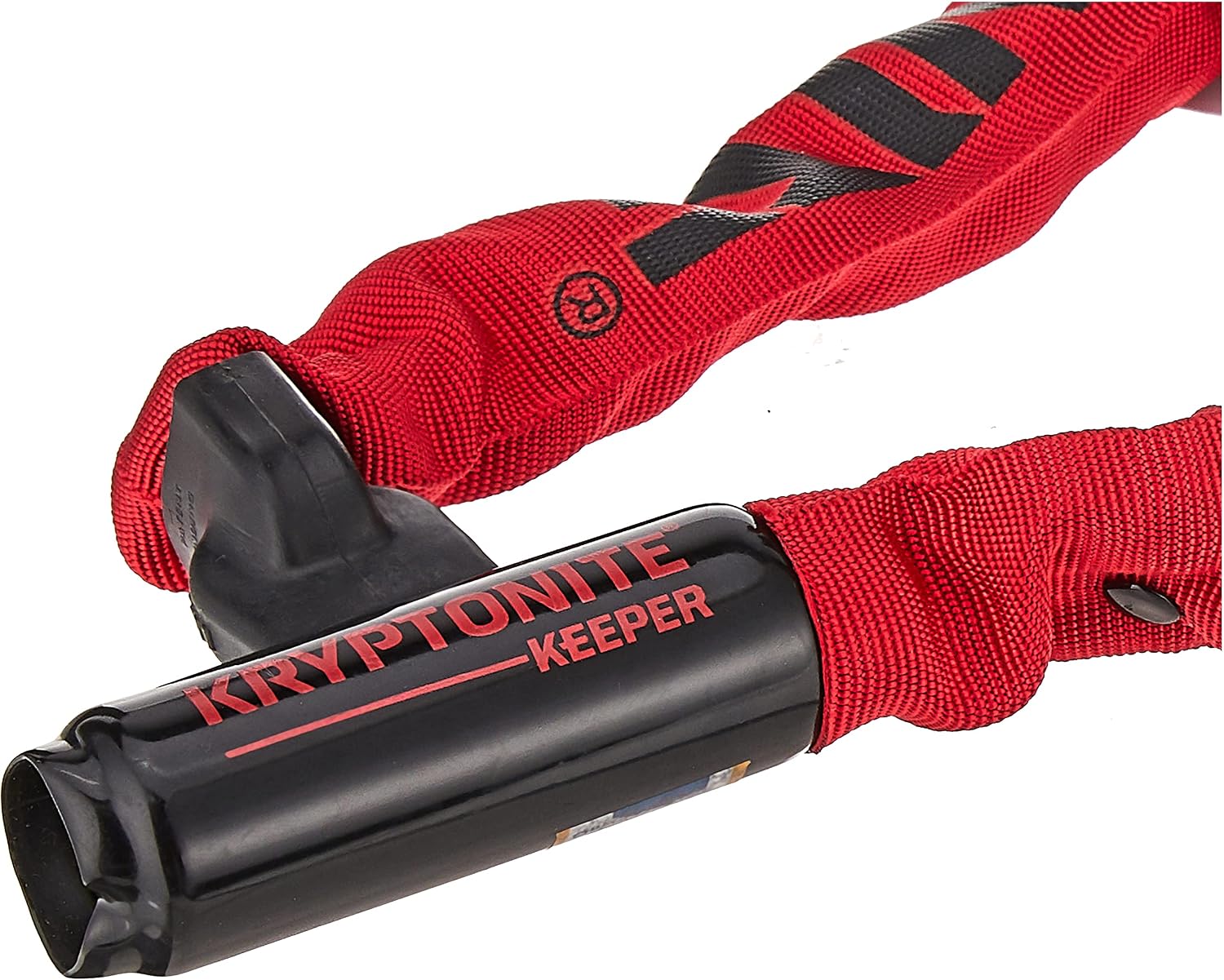 Kryptonite Keeper 785 Bike Chain Lock, 2.8 ft Heavy Duty Anti-Theft Lock | 7mm Manganese Steel Links, 85cm Length, Disc-Style Cylinder, Nylon Sleeve for Motorcycle, Scooter, Gate, Fence