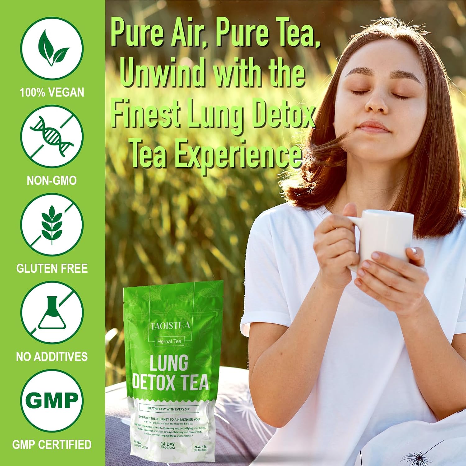 TAOISTEA 14 Day Detox Tea for Weight Loss, Body Cleanse, Metabolism Boost - Morning Boost and Night Cleanse Teas