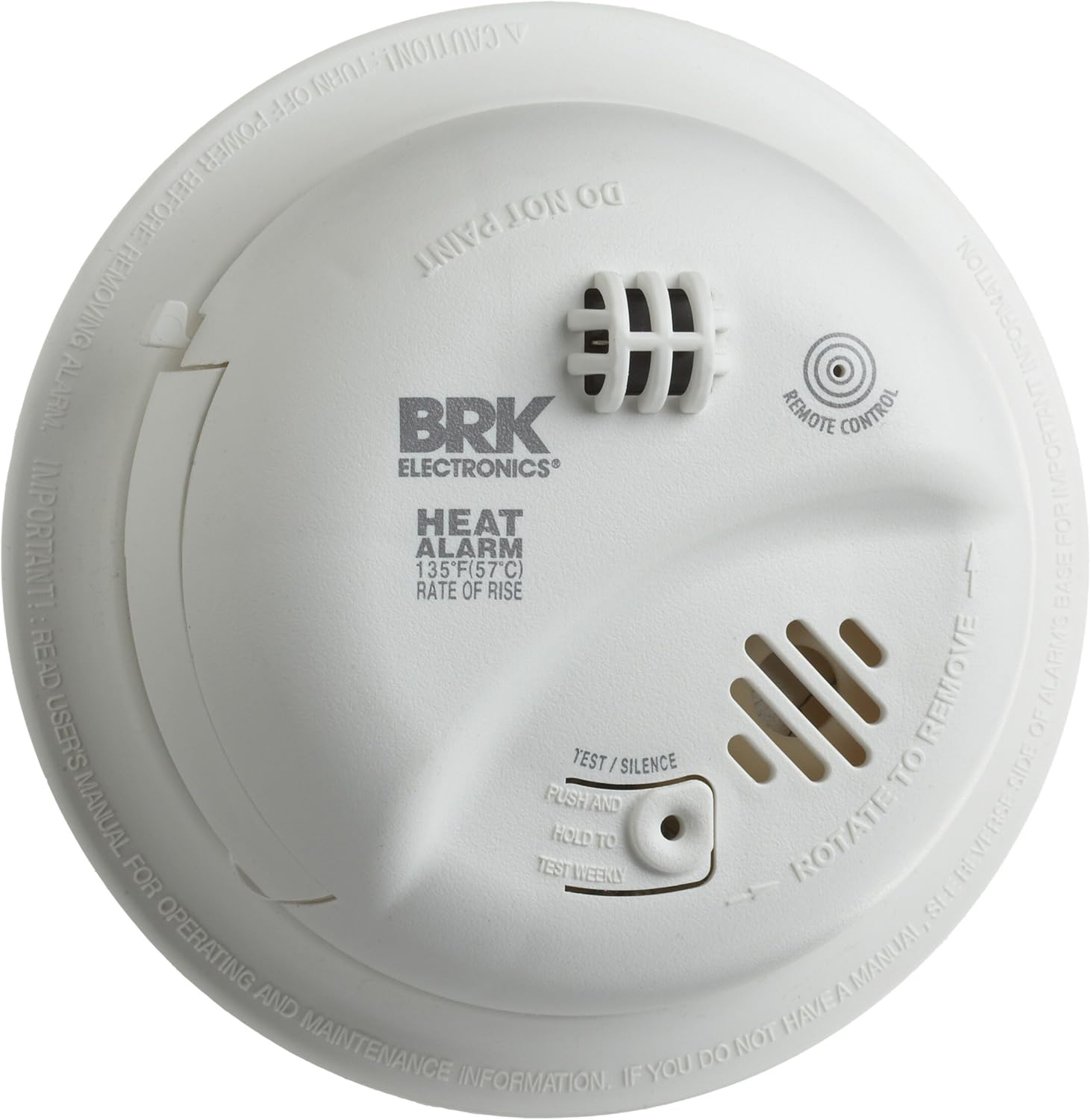First Alert Hardwired Heat Alarm with Battery Backup, BRK Brands HD6135FB | HD6135FB, 9V Battery Backup