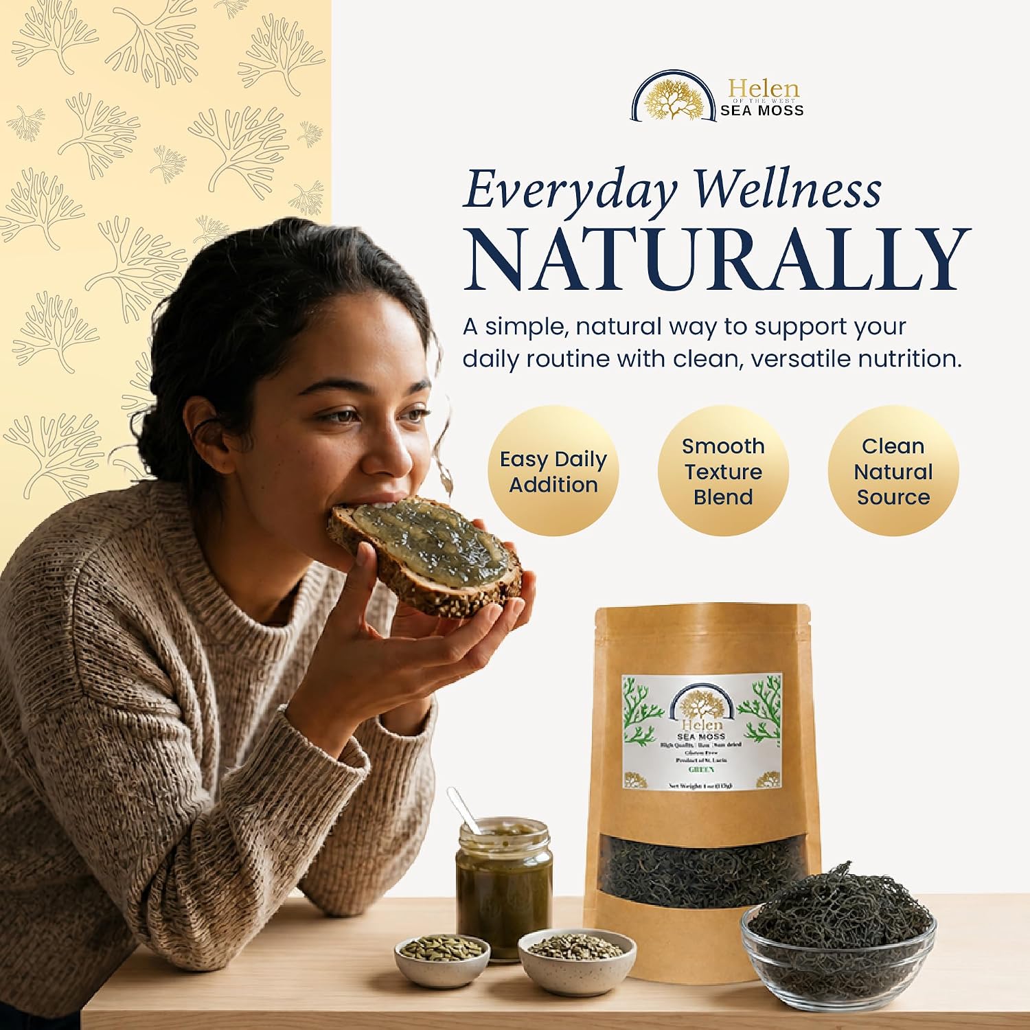Wildcrafted Sea Moss | Gold - Purple - Green - Mixed | 100% Natural Irish Moss from St.Lucia | Mineral-Rich Superfood | 8oz Sun-Dried Moss | NO