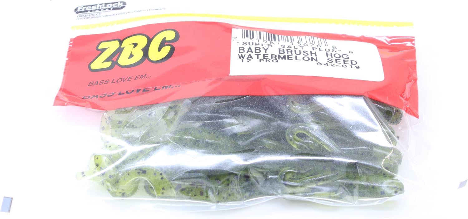 Zoom Bait Baby Brush Hog Bait-Pack of 12