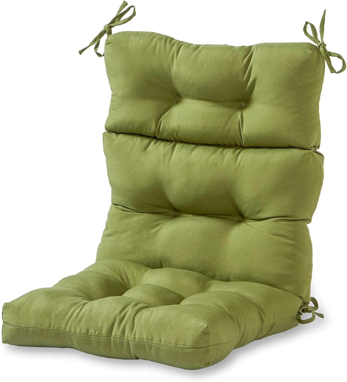 Greendale Home Fashions Outdoor 44x22-inch High Back Chair Cushions (Set of 2), Cement