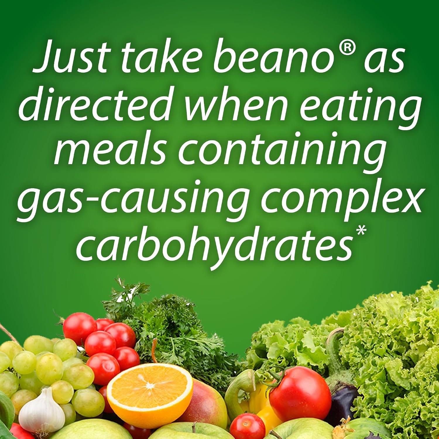 Beano Digestive Enzyme, Helps Prevent Gas & Bloating, 100 Tablets