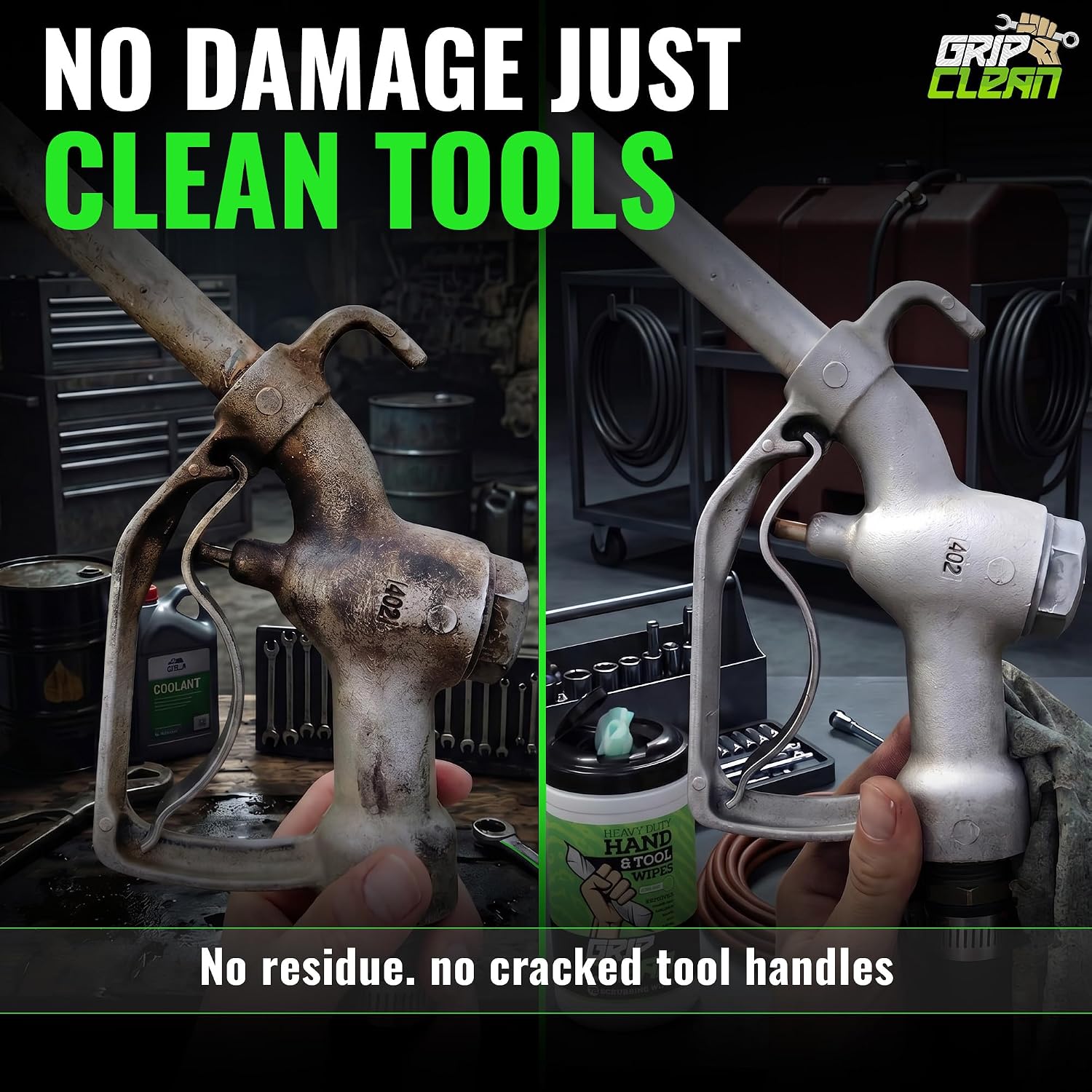 Heavy Duty Hand Cleaning Wipes, Tool Wipes, Waterless Mechanic Hand Cleaner