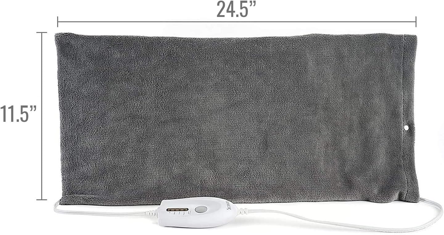 DMI Heating Pad for Pain Relief with 4 Heat Options & Moist Heat for Back Pain Relief,FSA and HSA Eligible,Neck and Shoulders,Muscle Aches,Arthritis,Period Cramps,9ft Cord,14.5 x 12 ',Medium