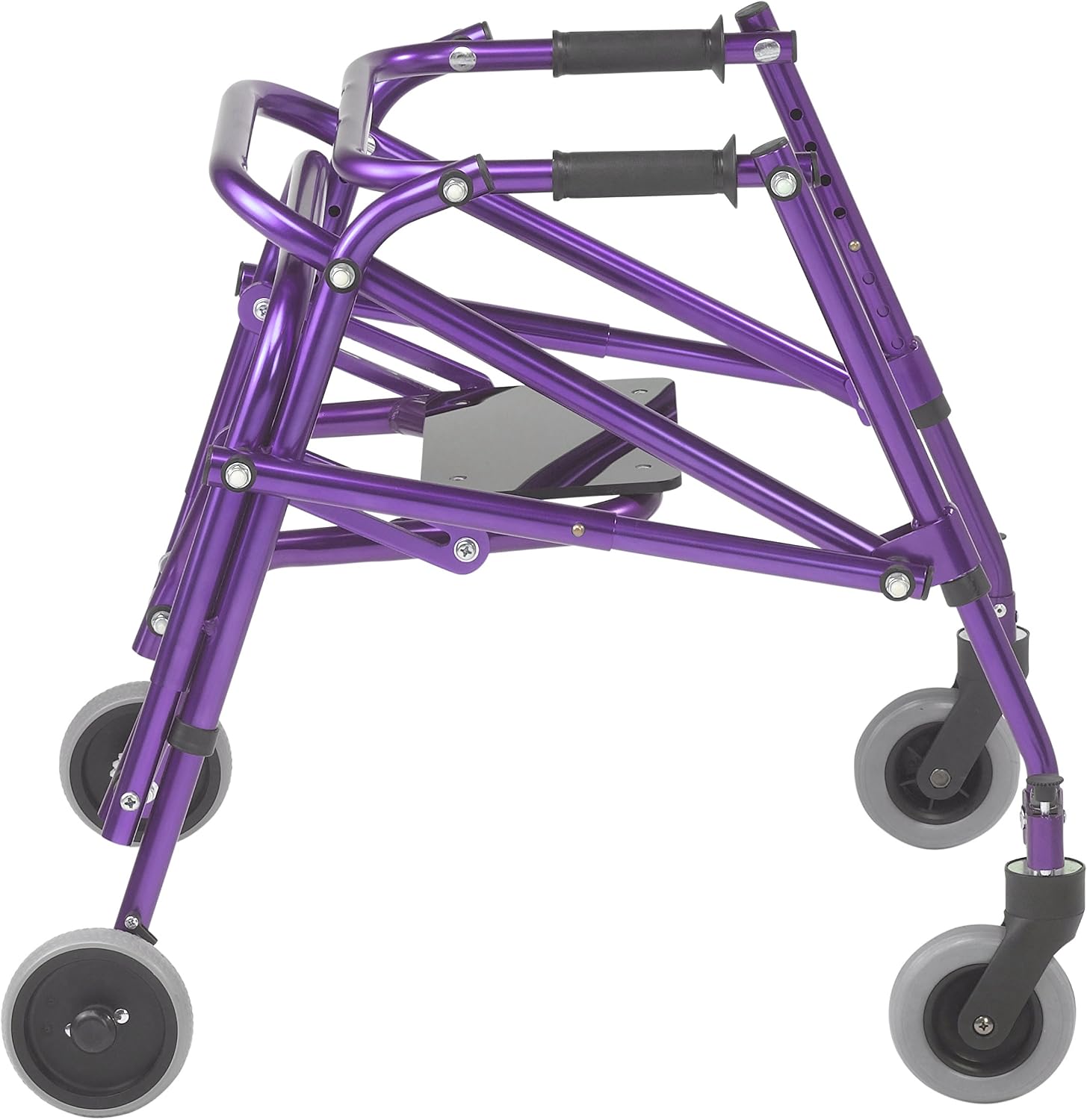 Inspired by Drive Nimbo 2G Posterior Walker with Seat, Wizard Purple, Small | Lightweight Posterior Walker with Padded Seat Lets Users Rest and Move Safely with Adjustable, Sturdy Support