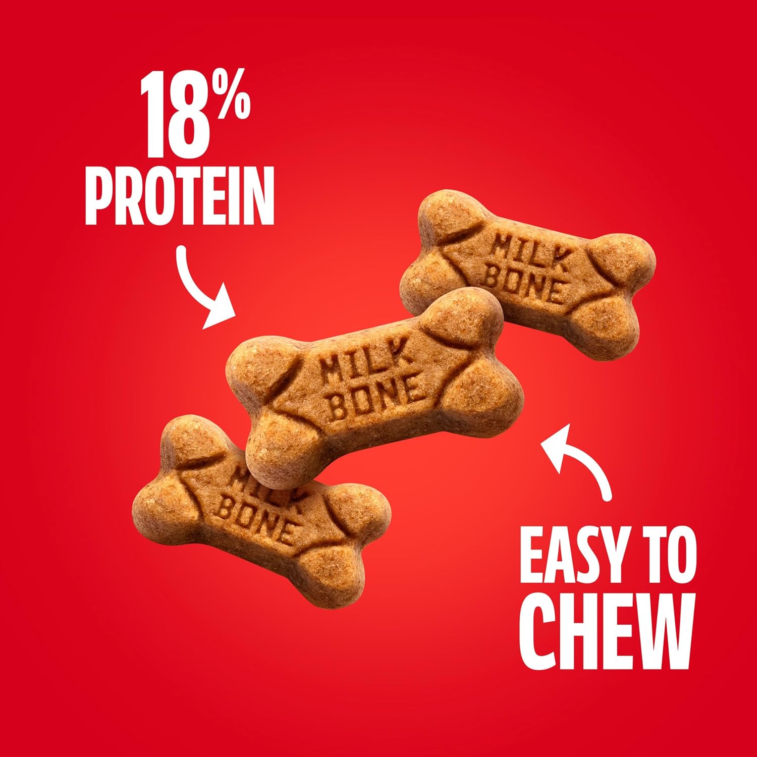 Milk-Bone Soft & Chewy Dog Training Treats, 25 oz Canister | Made with real chicken breast, soft dog treats for training and rewarding, 18% protein, fortified with vitamins and minerals