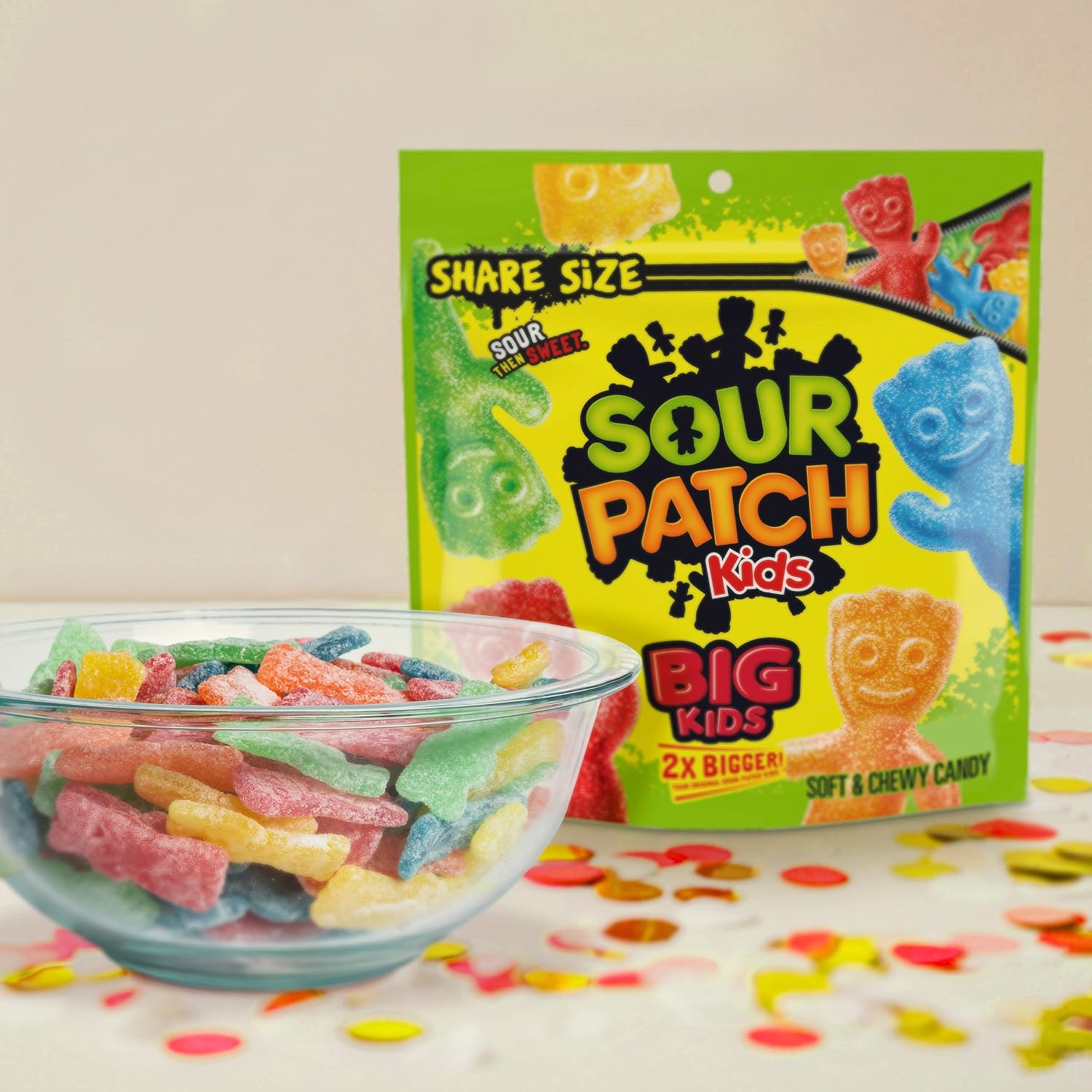 Sour Patch Kids, Big Kids Soft and Chewy Gummy Candy, Share Size, 12 Ounce