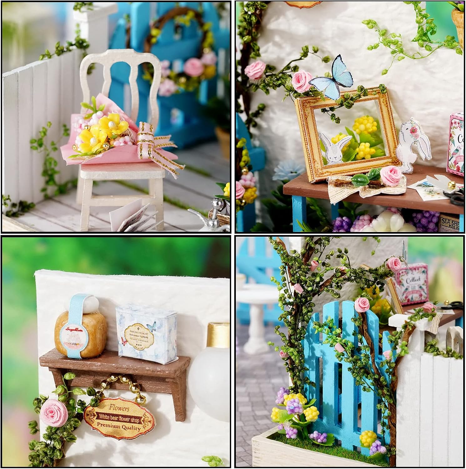 CUTEROOM DIY Doll Room Miniature Furniture Wooden House Kit-Study Room