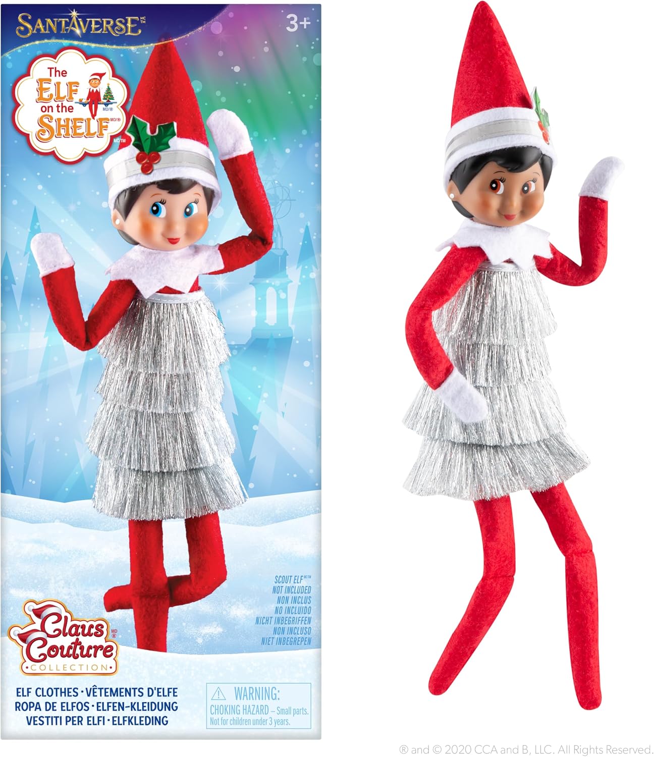 The Elf on the Shelf Claus Couture Tiny Tinsel Dress