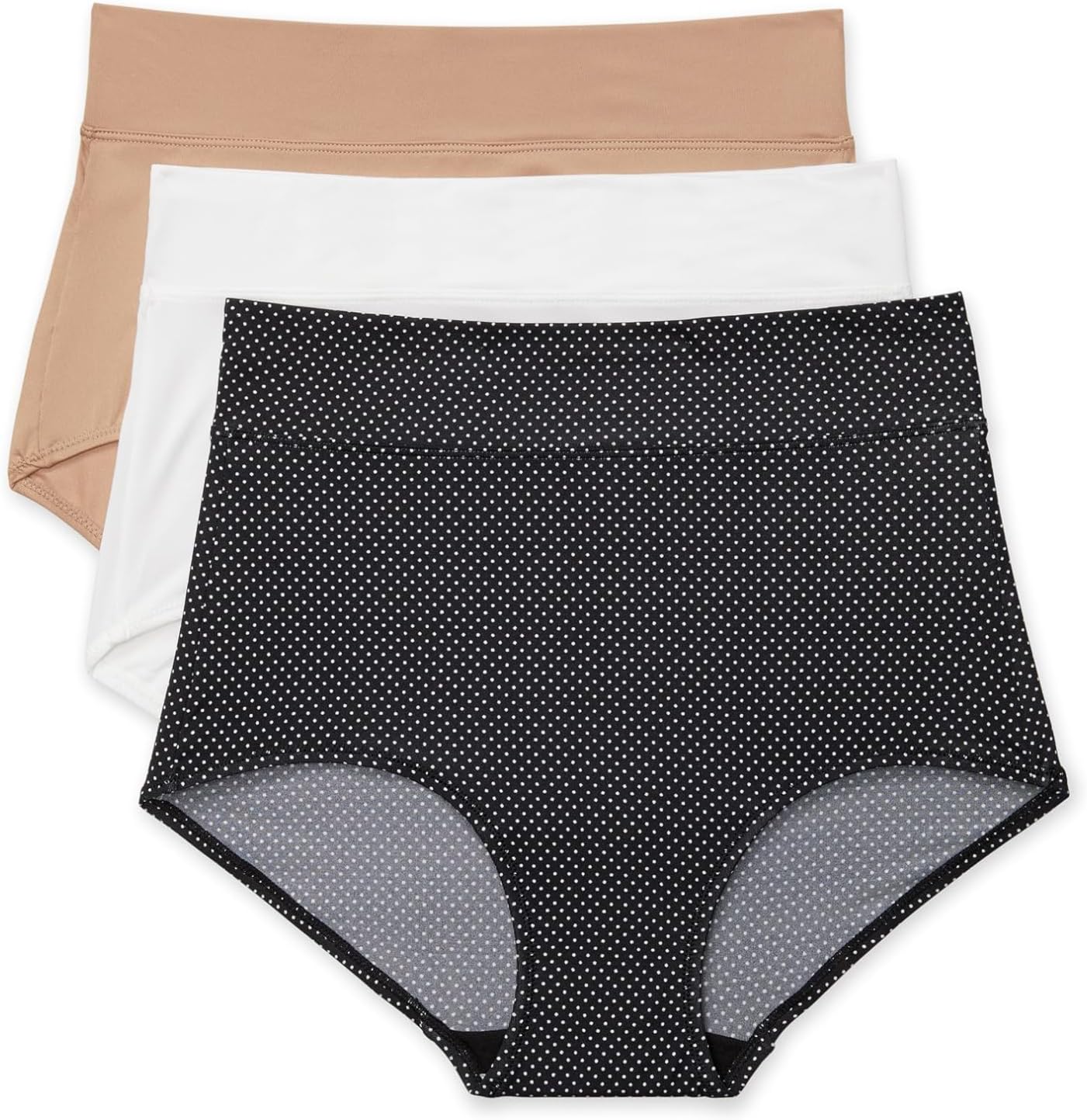 Warner's Women's Blissful Benefits No Muffin Top 3 Pack Brief Panty