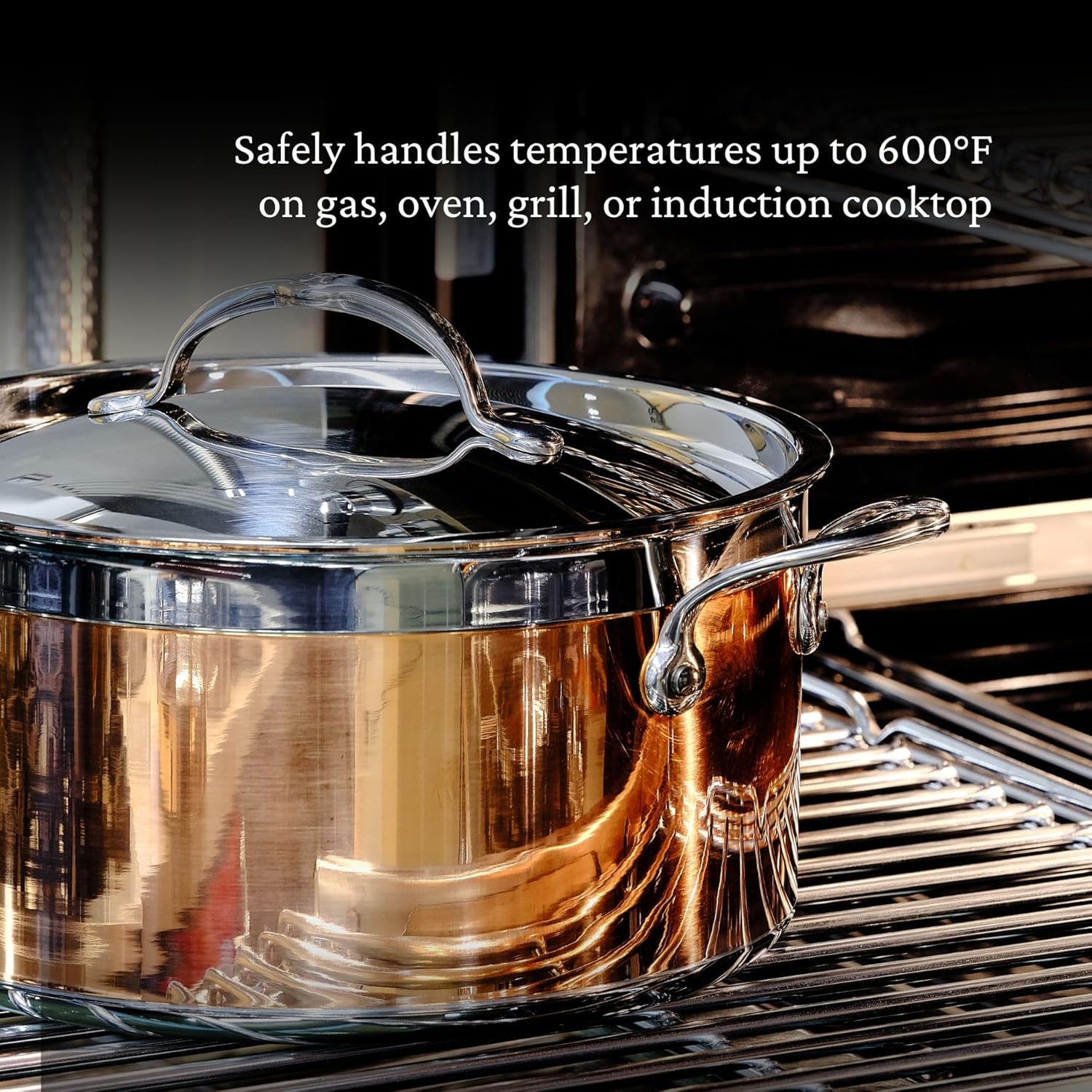 Hestan - CopperBond Collection - 100% Pure Copper Frying Pan, Induction Cooktop Compatible, 8.5-Inch