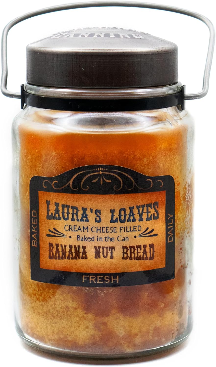 McCall’s Candles | Hot Buttered Rum | 26 oz Scented Candle | USA-Poured | Vintage Rustic Jar with Carrying Handle | Warm Buttery Spiced Rum Fragrance