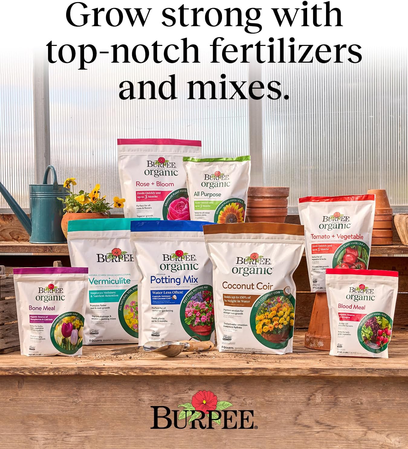 Burpee Natural Purpose Granular 4-Lb Organic Food for Growing Strong Plants | Good for Vegetable Garden, Flower Garden & Seed Starting, 4 lb, 4lb. Bag