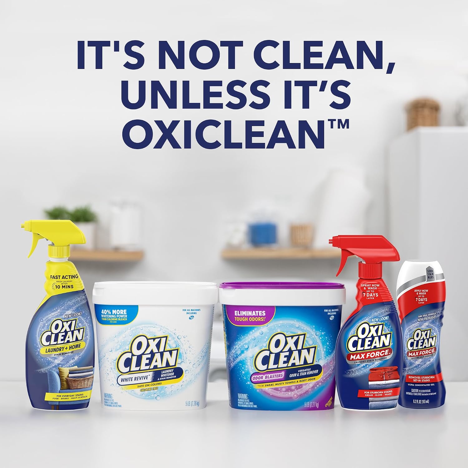 OxiClean Max Force Laundry Stain Remover Gel Stick, 6.2 fl oz | Laundry Pretreat, Dried-In Stain treatment, Food & Grease Stain Removal, Color Safe, Chlorine Free