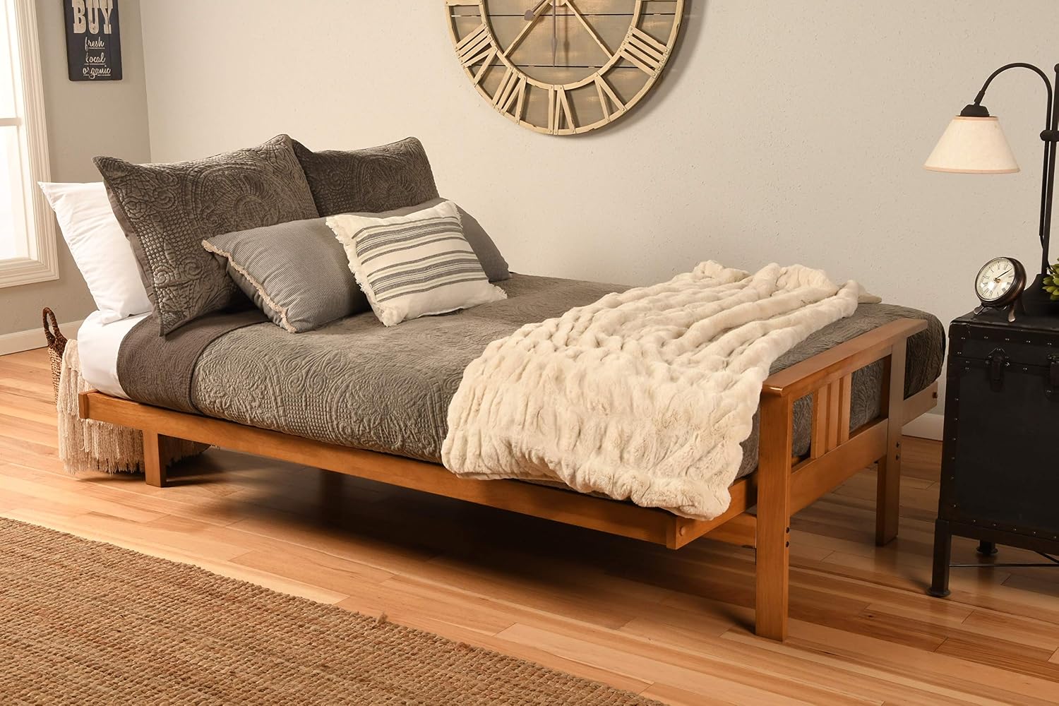 Kodiak Futons Monterey Futon Frame, No Drawers, Barbados