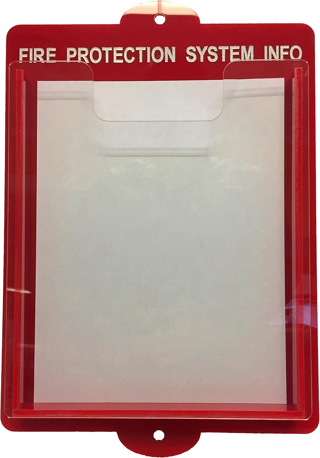 Fire System/Alarm Documents Box - 14" x 11" Acrylic Fire Document Holder
