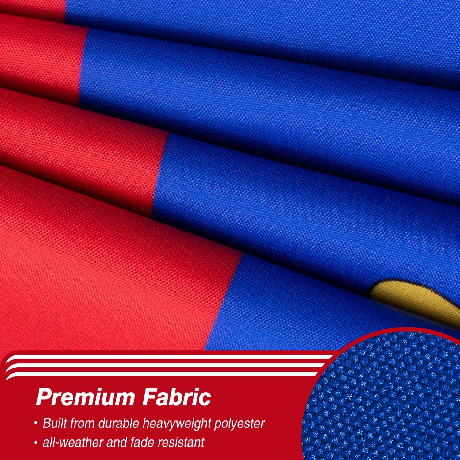 Nicaragua Flag 3x5 ft Outdoor Bandera de Nicaragua Nicaraguan National Flag | Double Sided 3 Ply Heavy Duty Polyester Banner with Brass Grommets for Home and Outdoor Decoration, 4 Rows Stitching