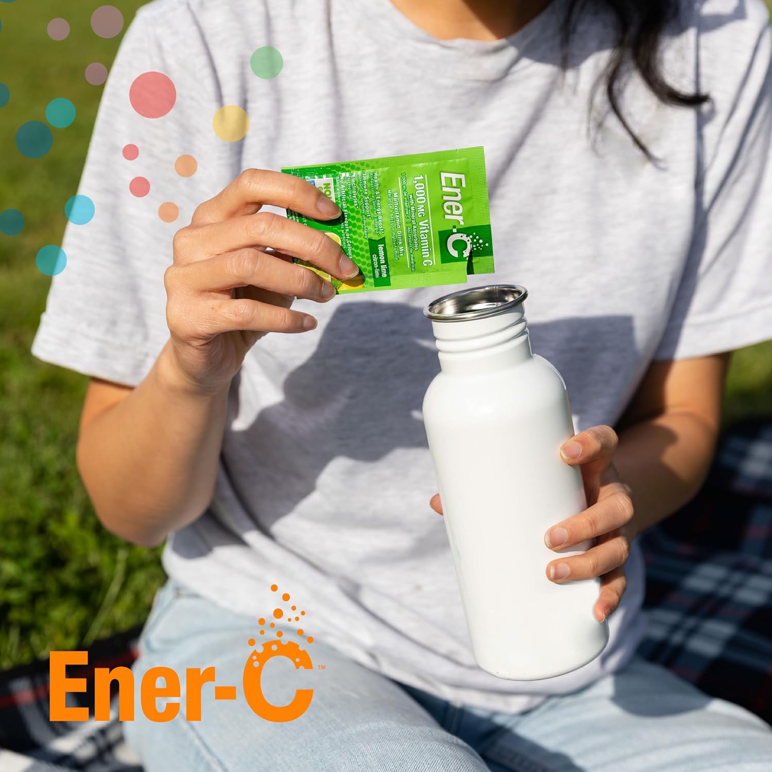Ener-C Multivitamin Drink Mix, Electrolytes Powder - Lemon Lime, 60 Count | Vitamin Packets for Water, Vitamin Drink Mix, Hydration Liquid Mix