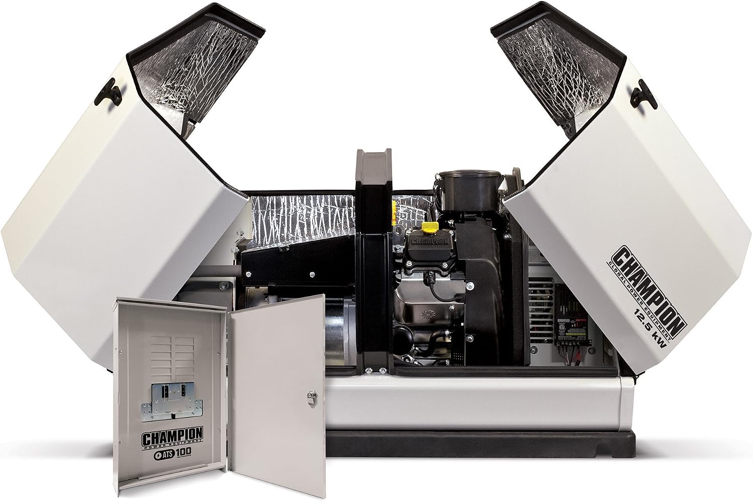 Champion Power Equipment 100177 8.5-kW Home Standby Generator with 50-Amp Outdoor-Rated Automatic Transfer Switch