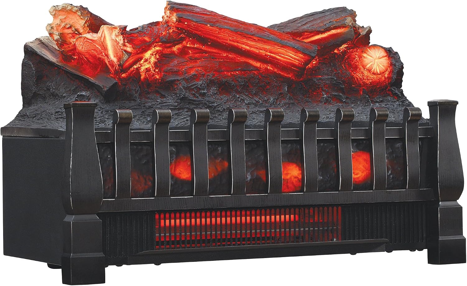 duraflame Electric Log Set 400 Sq Ft Heater, Faux Logs Insert with Lifelike Flames for Existing Fireplaces, Remote Control Included