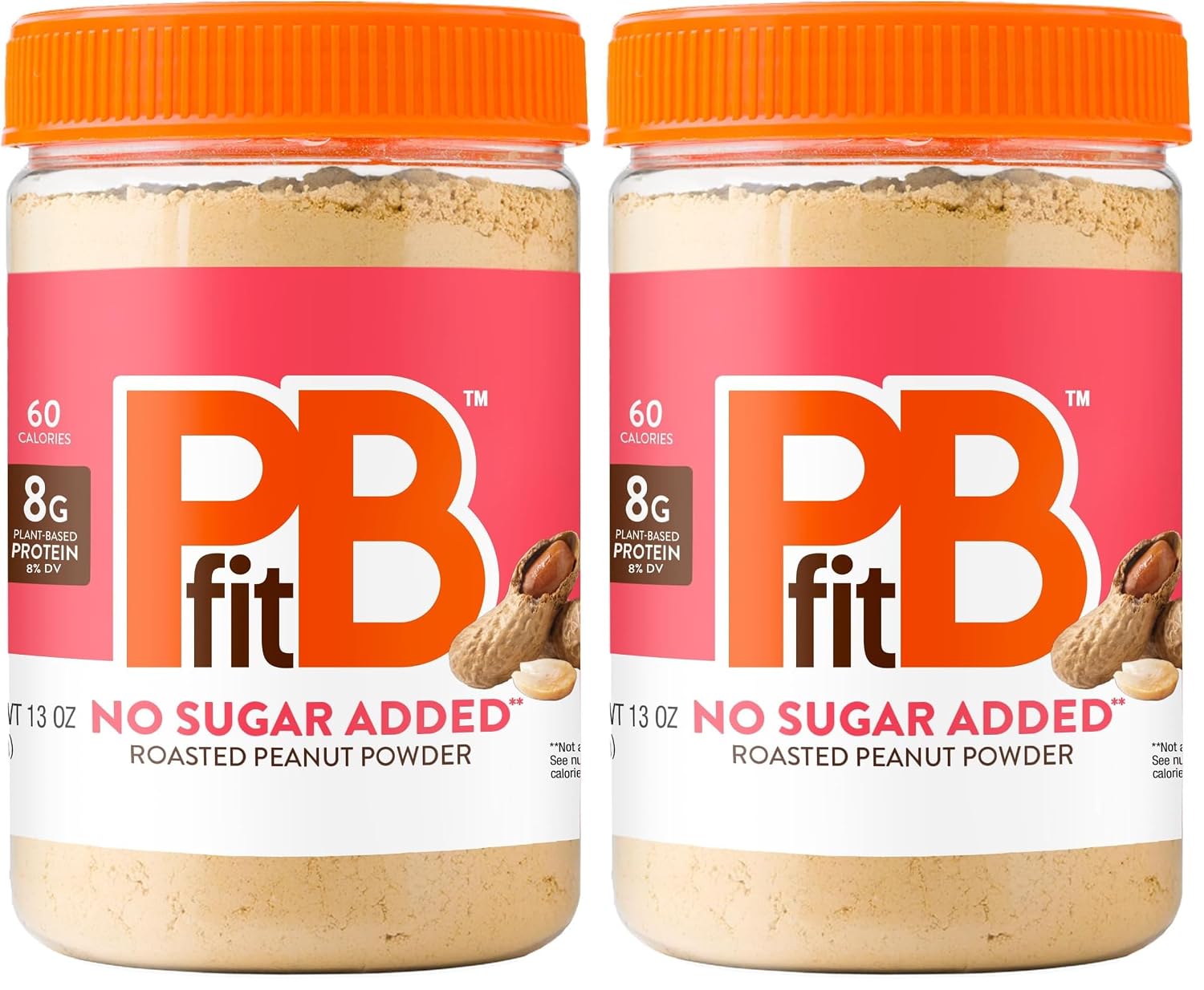 PBfit No Sugar Added Peanut Butter Powder 13 Oz, 8g Protein