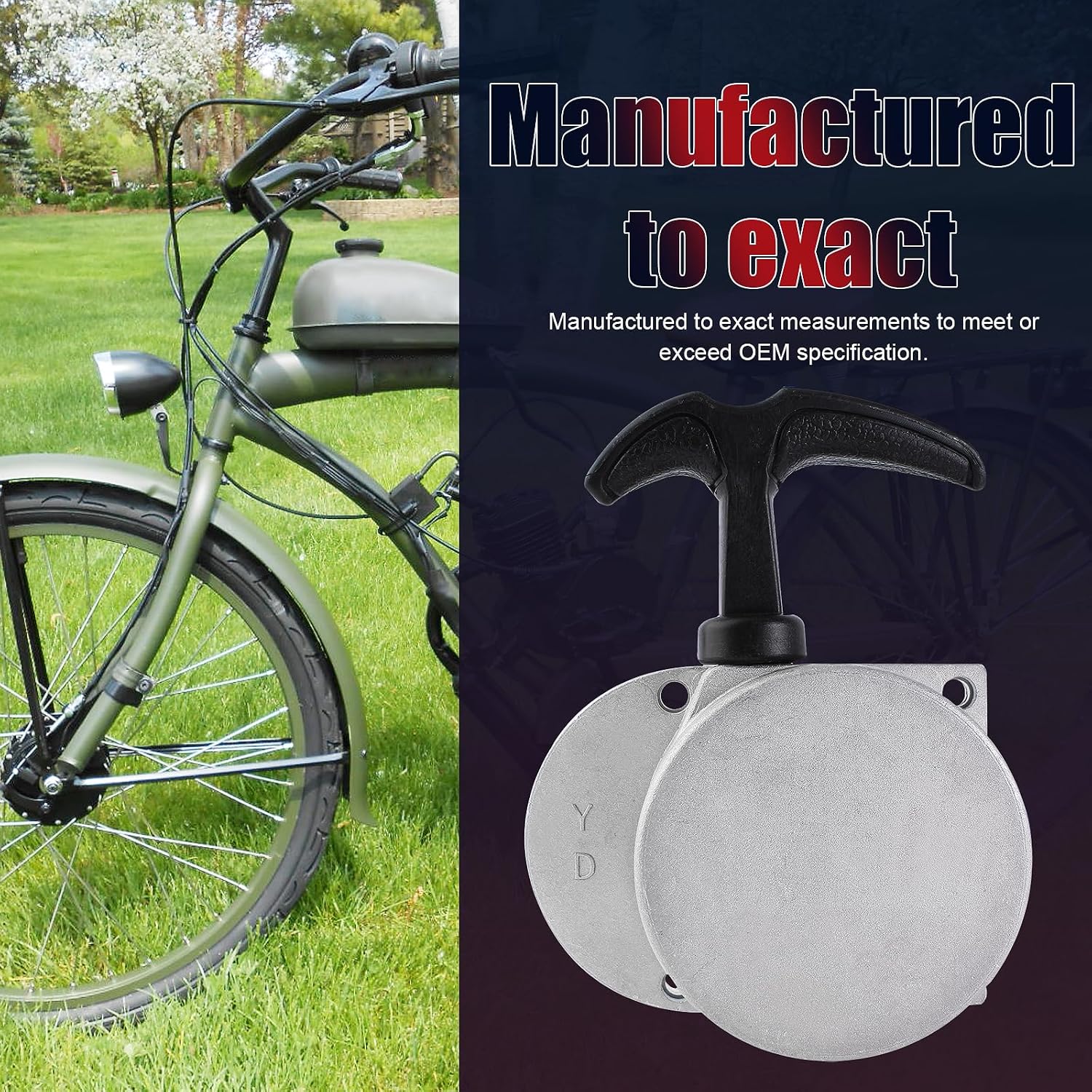 Alloy Pull Start Starter Starters 49cc 50cc 60cc 66cc 70cc 80cc 2-stroke Engine Motorized Bicycle Bike