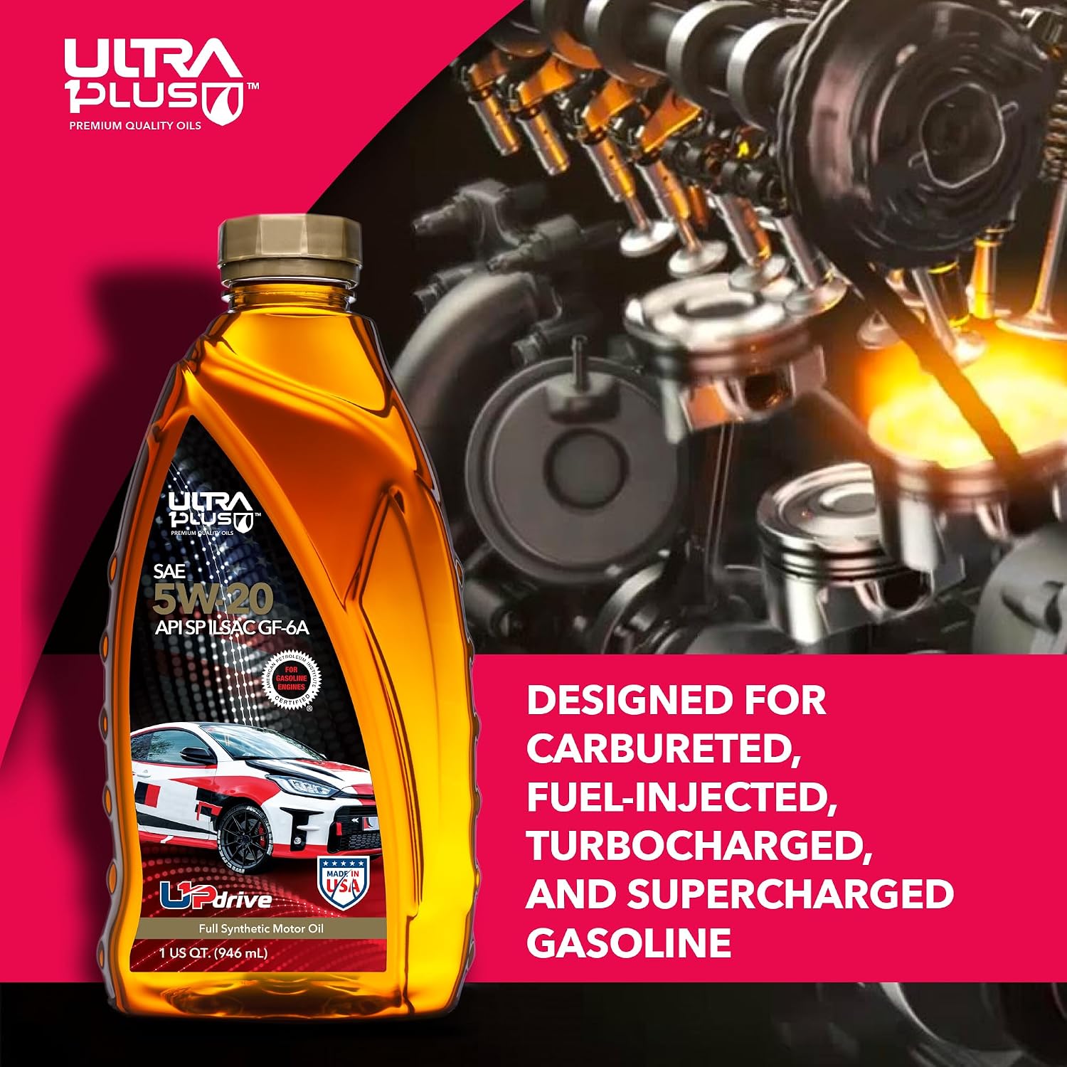 SAE 5W-30 Full Synthetic Motor Oil API SP ILSAC GF-6A 1 Gallon