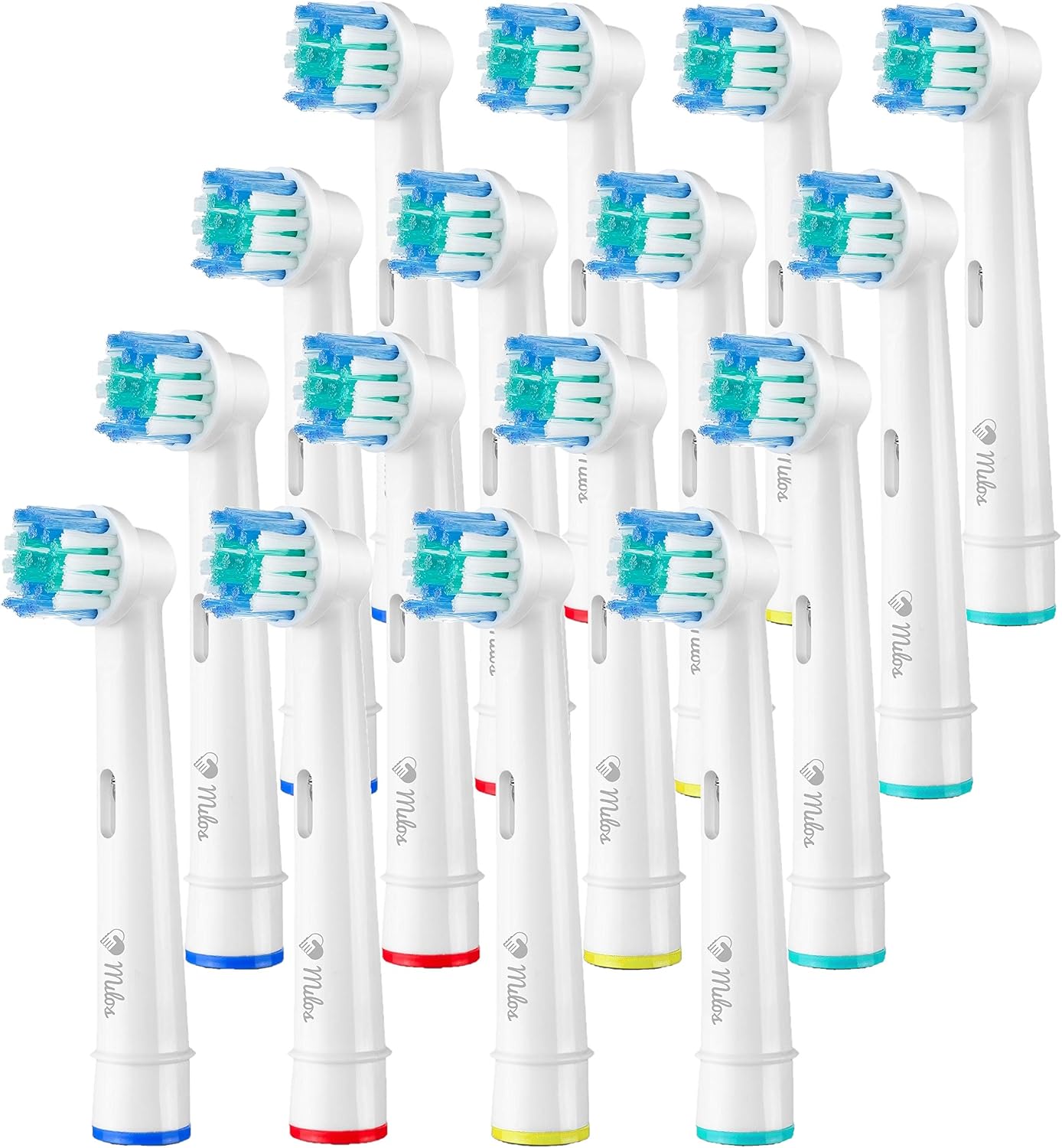 Toothbrush Head Compatible with Oral B - 16 Pack Milos Replacement Electric Toothbrush Heads Deep and Precise Cleaning Brush Heads Toothbrush Heads