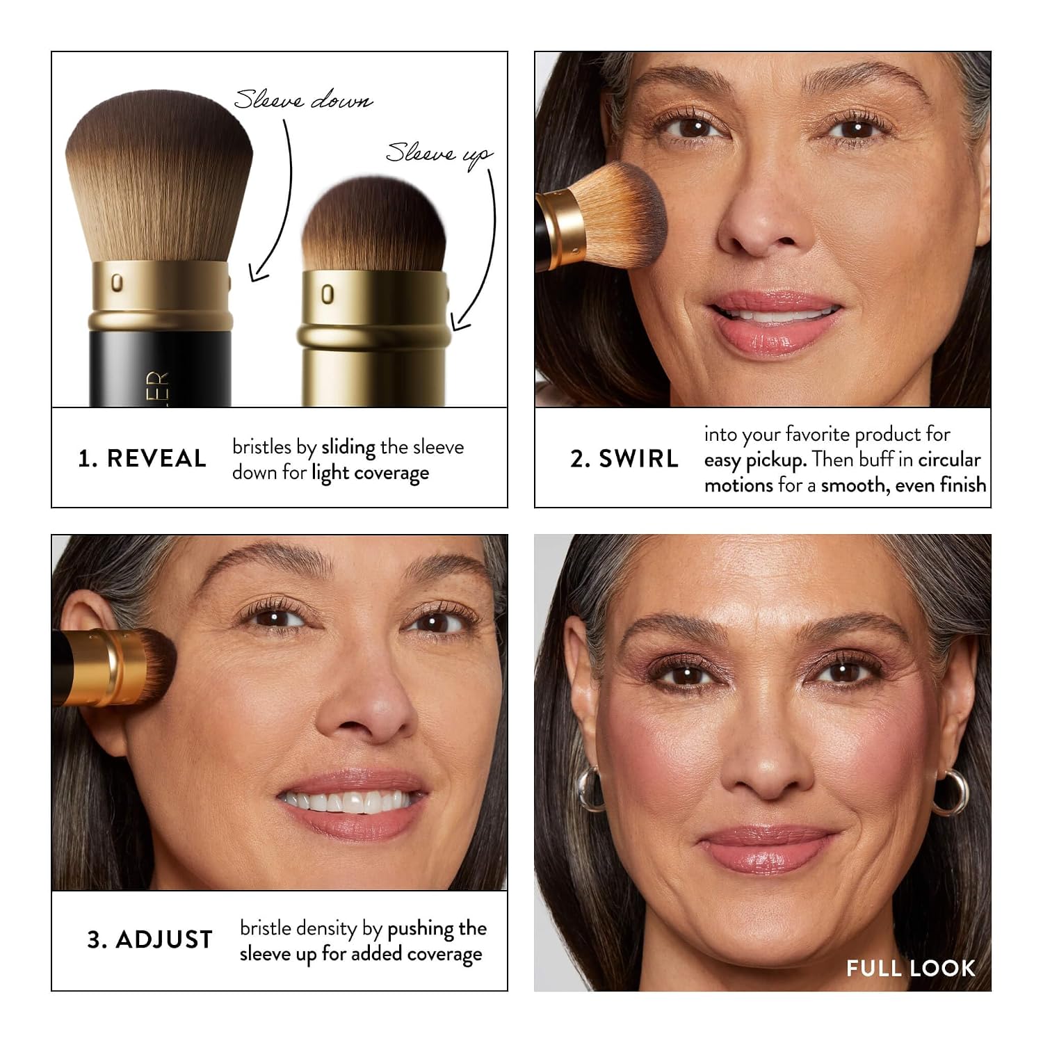 LAURA GELLER NEW YORK Makeup Brushes - Retractable Angled Kabuki Brush