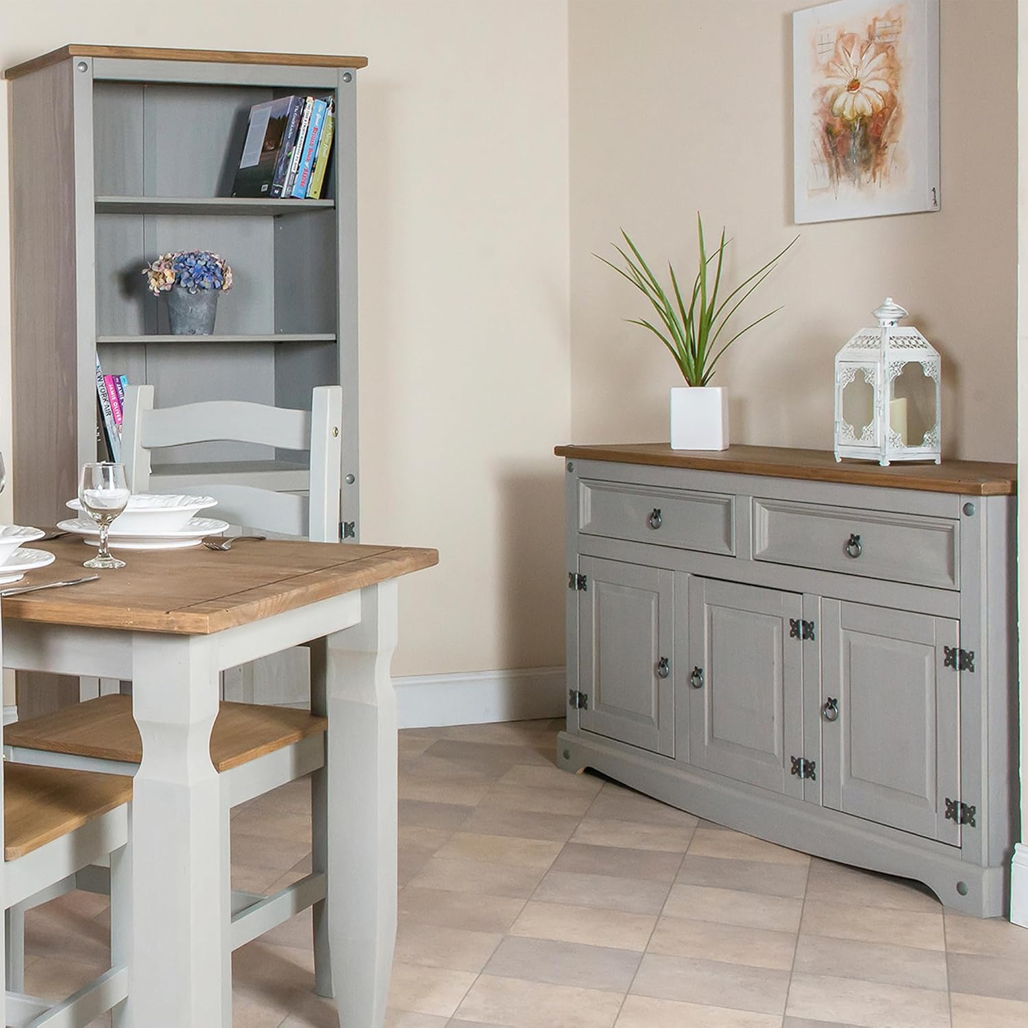 Furniture Dash Solid Wood Buffets & Sideboards 51.9" W, 16.9" D, 31.7" H - Kitchen, Bar and Liquor Cabinet, Kitchen Island, Entertainment Center