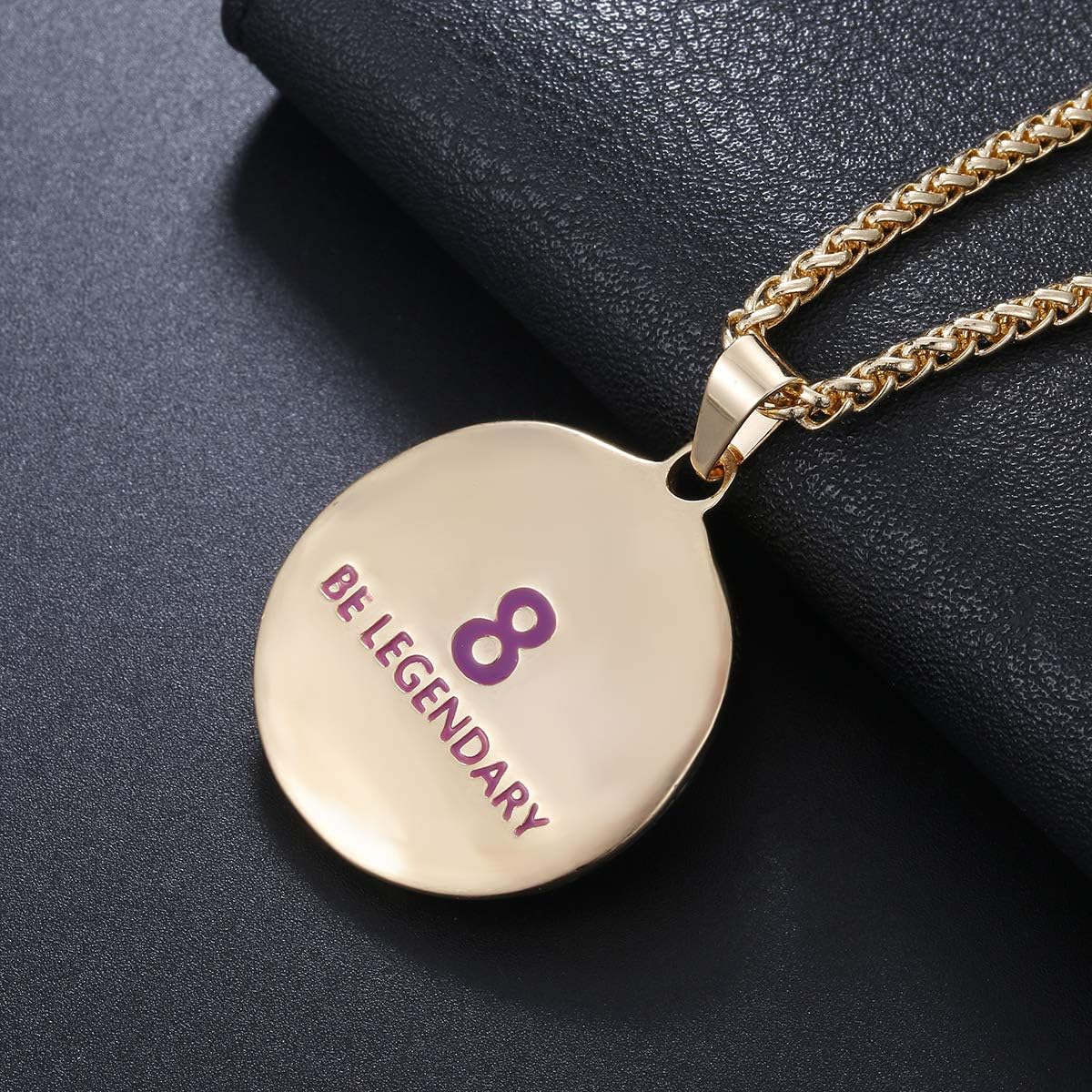 Black Mamba Memorial Pendant - Basketball Star Snake Necklace for Men & Women, Mamba Forever Tribute Jewelry