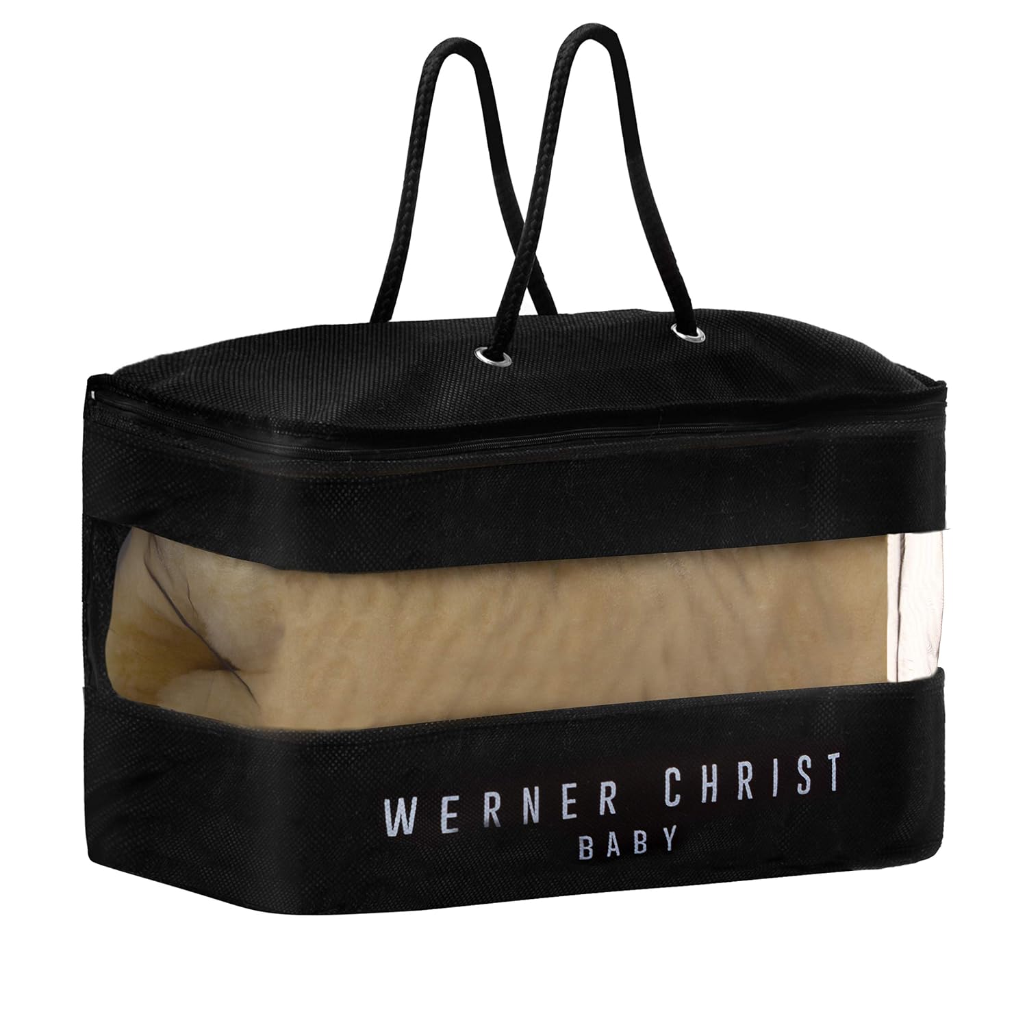 Werner Christ - Genuine Sheepskin BABYSWEET - Cuddly, Medical Fur, Ideal for Baby Carriages, as a Crawling mat or Rug. Length +/- 37.3", Color Natural Gold-Yellow